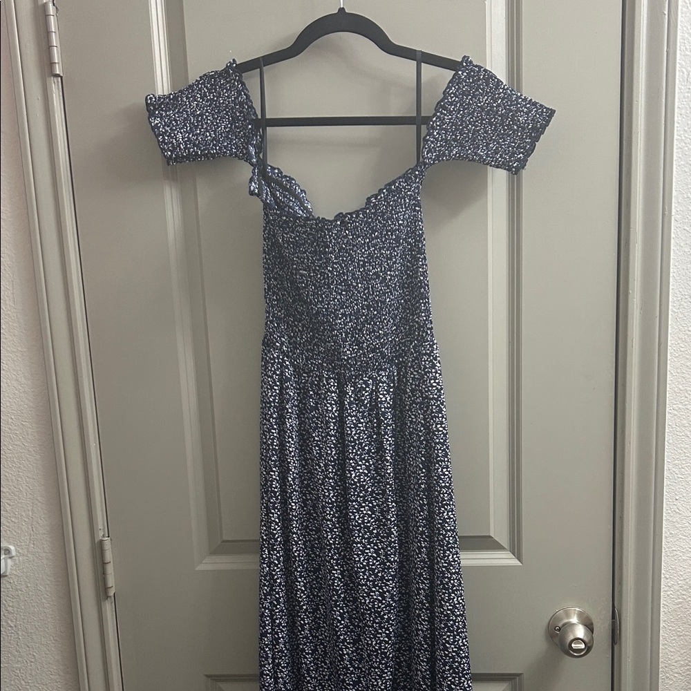 Amazon Women's Blue Floral Maxi Dress
